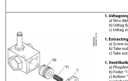 Piston extraction procedure
