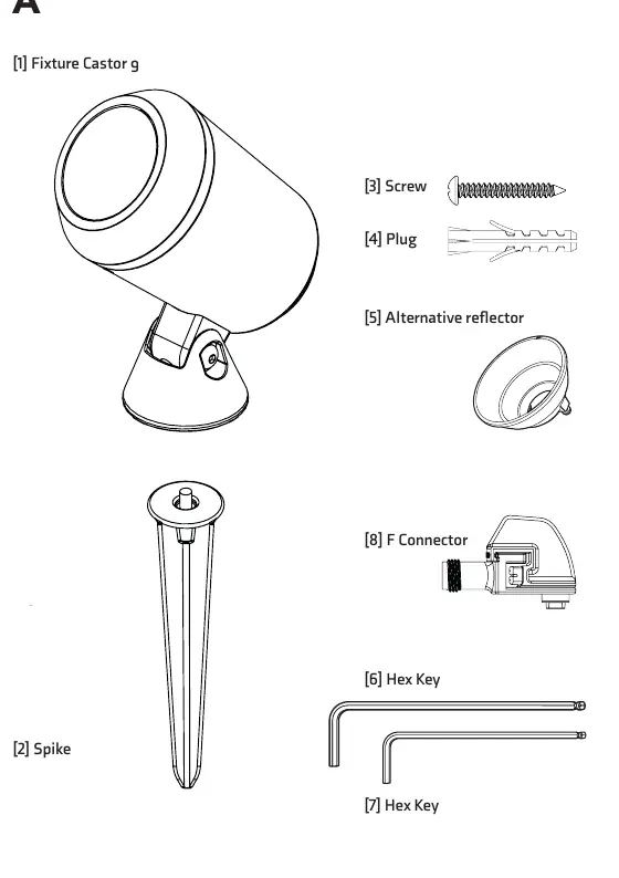Parts identification for Lightpro Castor 9