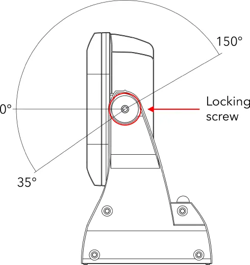 Head position adjustment range