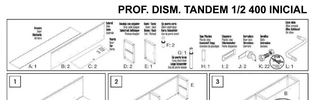 Parts identification list (A-L)