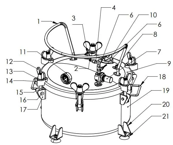 Explosive drawing of CAT-1810C