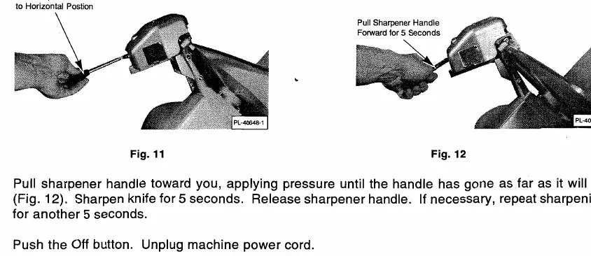 Knife sharpening procedure