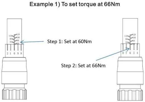 Setting torque value example