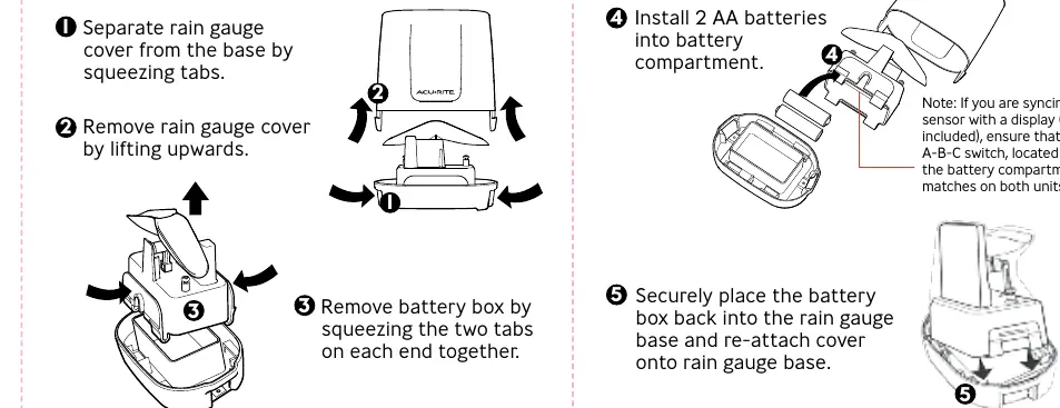 Rain Gauge Setup steps