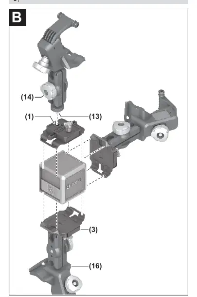 Mounting the tool using the adapter plate
