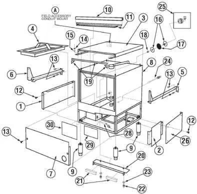 Cabinet Assembly exploded view