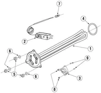 Heater Assembly exploded view