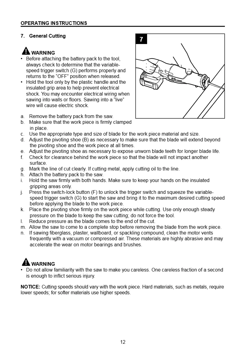 Installing a saw blade