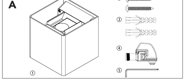 Installation steps A and B: Mounting the backplate.