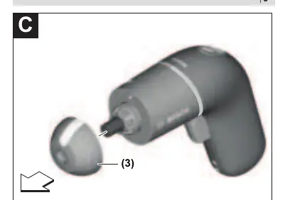 Removing the rubber cap