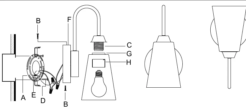 Assembly diagram showing fixture components.