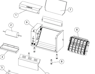 Diagram A: Assembly of panels and components