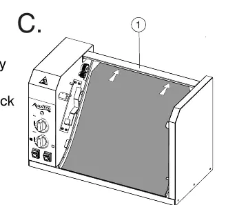 Diagram C: Non-stick sheet installation