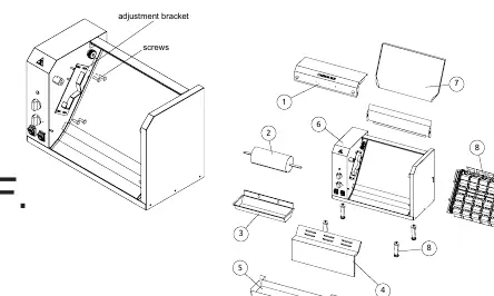 Diagram F: Conveyor adjustment