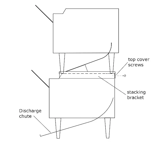 Stacking kit installation