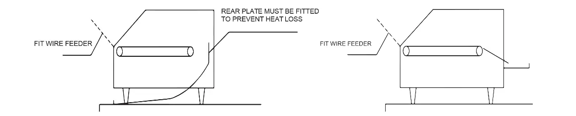 Front and rear discharge assembly diagrams