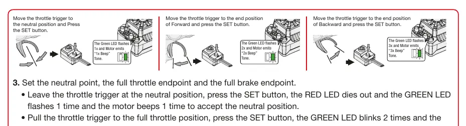 Calibration steps