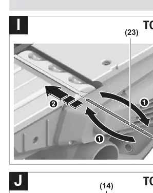 TC blade fitting