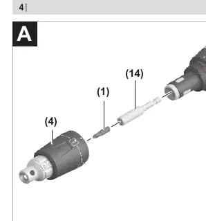 Changing the screwdriver bit