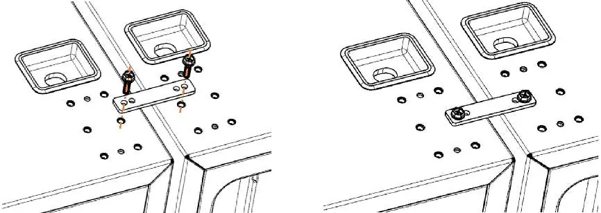 Installing the top connecting liner
