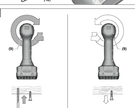 Direction switch (B)