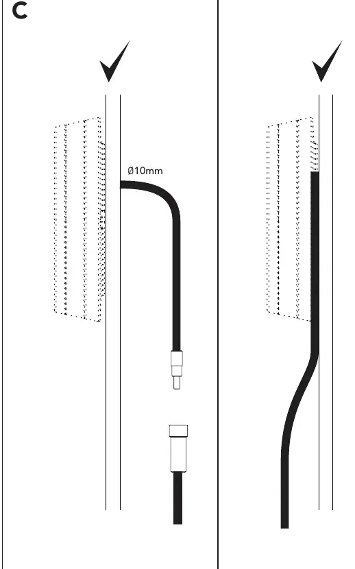 Cable routing (Figure C)