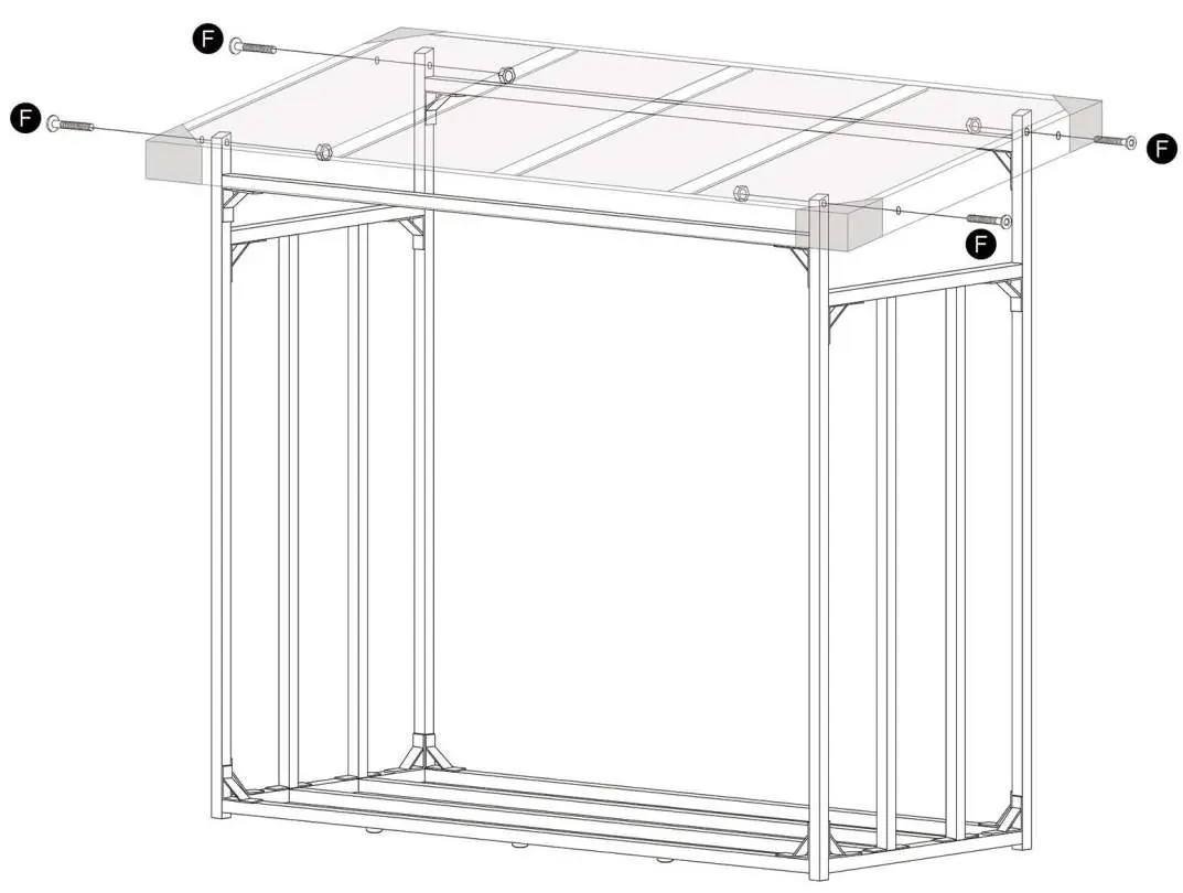 Step 9: Final roof attachment