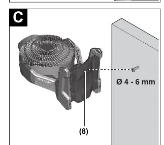 Mounting on the keyhole