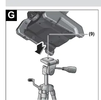 Mounting on a tripod