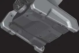 Locate the battery compartment on the base of the device.