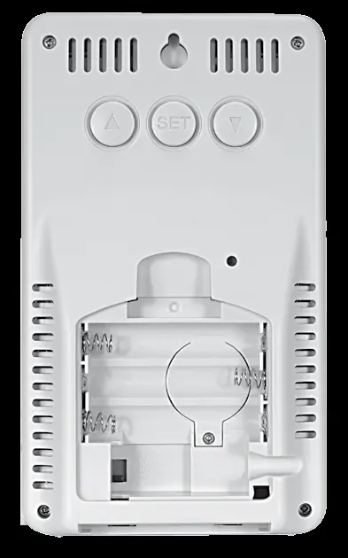Display back controls and battery compartment