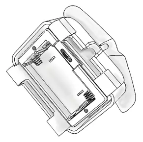 Rain gauge battery installation