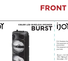 iJOY Burst Color LED Wireless Speaker
