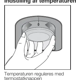 Temperature control knob