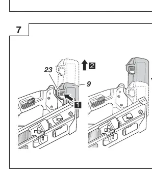 Loading nail strip into magazine