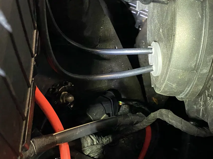 Making the electric connections.