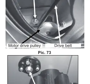 Drive belt adjustment