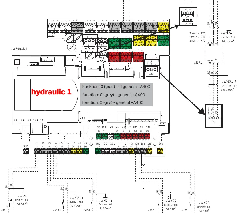 General wiring connections