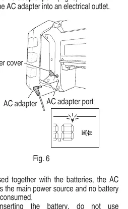 AC adapter installation