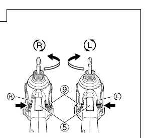 Reversing rotation (Fig. 5)