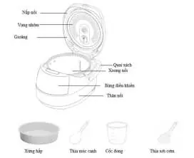 Rice cooker parts diagram