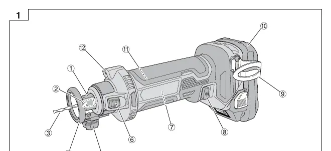 Overview of the M 18DYA parts