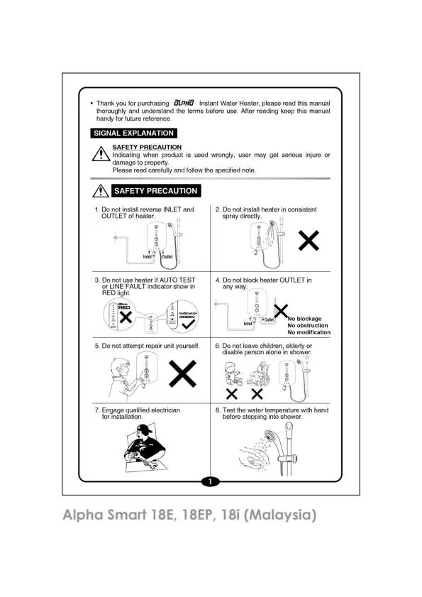 Review safety precautions and installation warnings.
