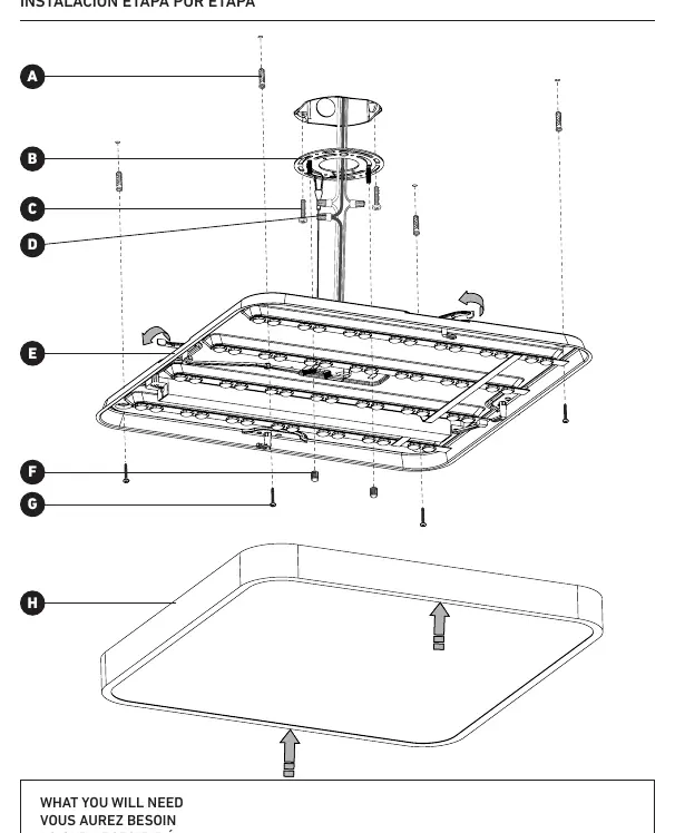 Step-by-step installation diagram