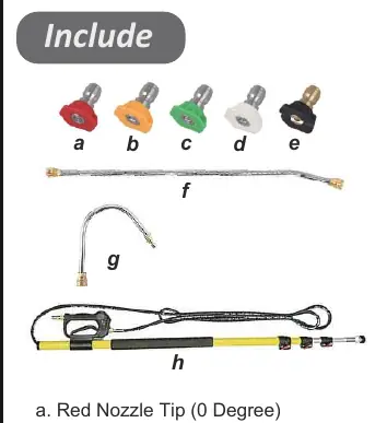 Nozzle tips and wand attachments