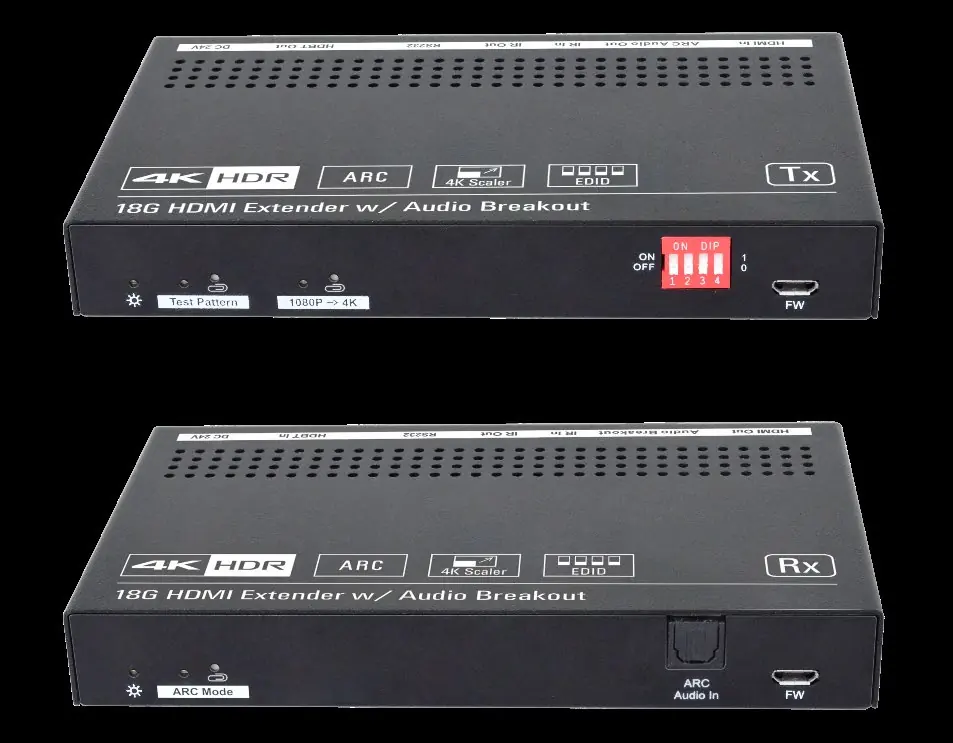 Transmitter and Receiver front panels