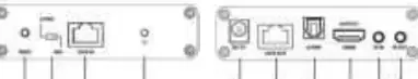 Receiver (RX) Front and Rear Panel