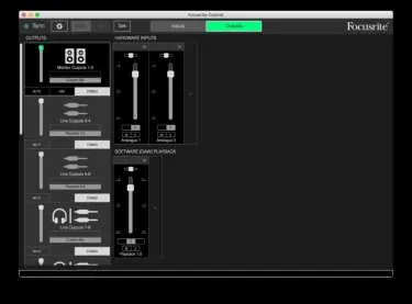 Focusrite Control software interface