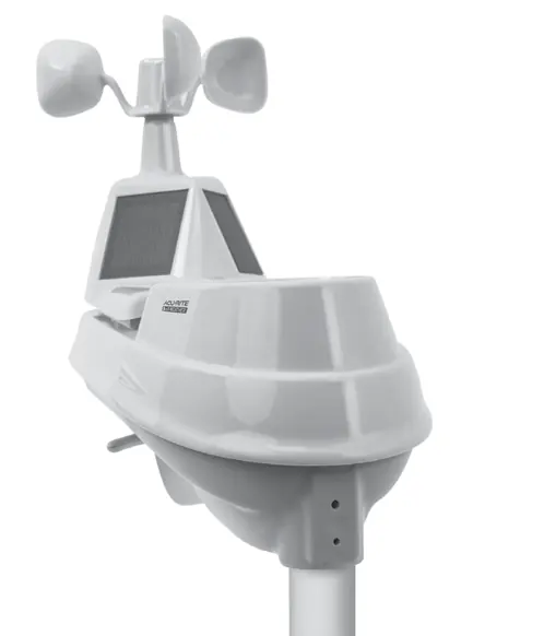 Mount the outdoor sensor unit onto the support pole.