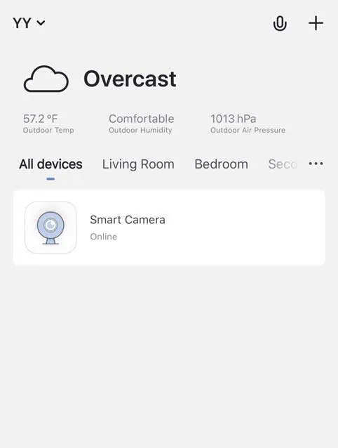Smart Camera interface.
